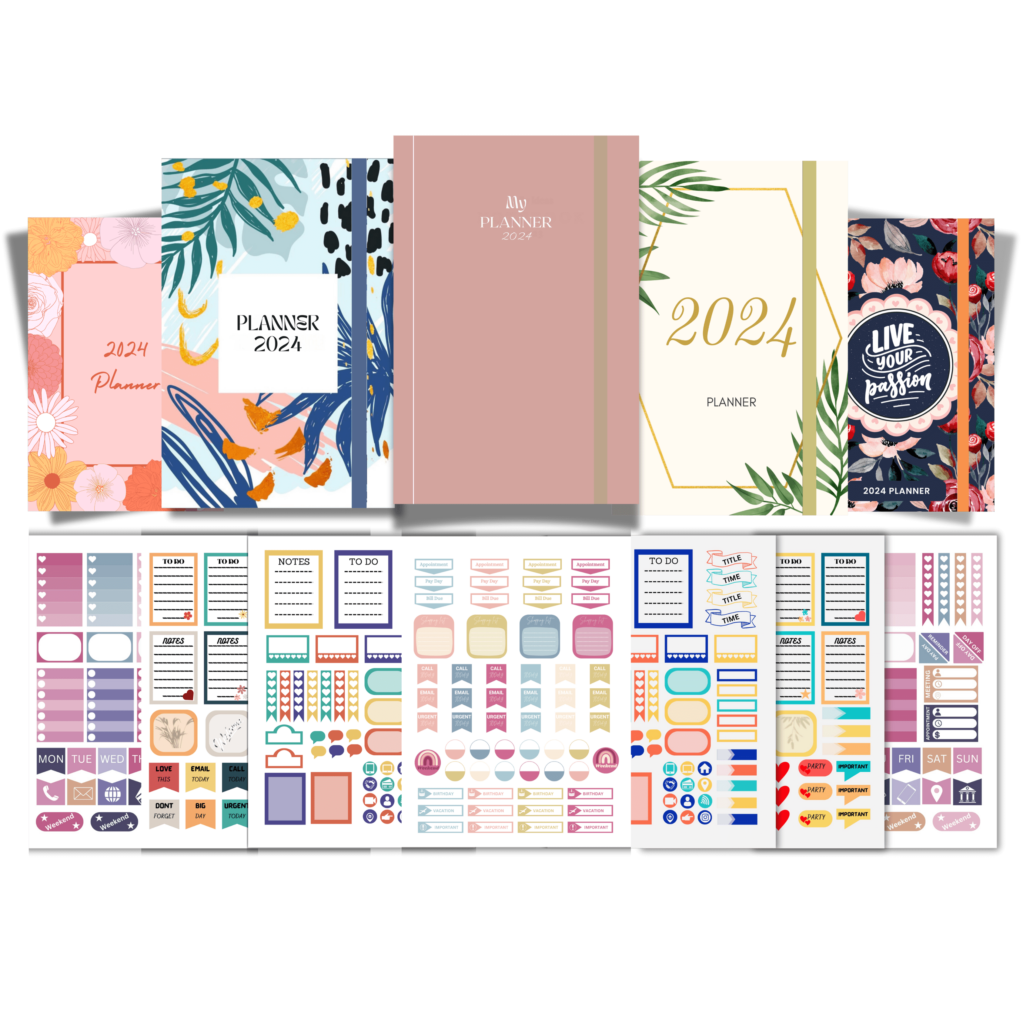 Complete All-Inclusive Empower Planner Cover & Sticker Set (100+ Covers, 200+ Stickers)