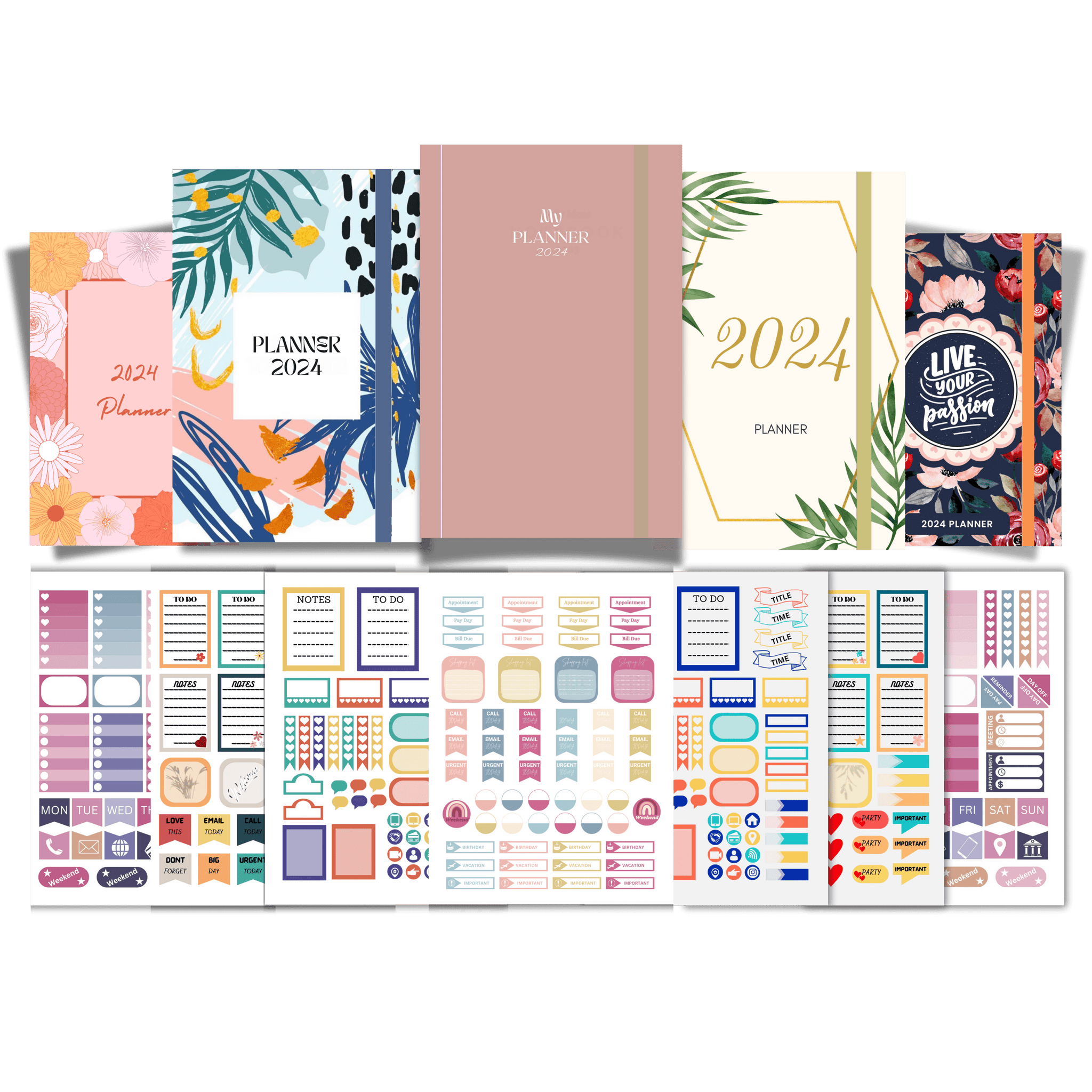 Complete All-Inclusive Empower Planner Cover & Sticker Set (100+ Covers, 200+ Stickers)